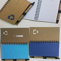 Spiral notebook with matching ballpoint pen